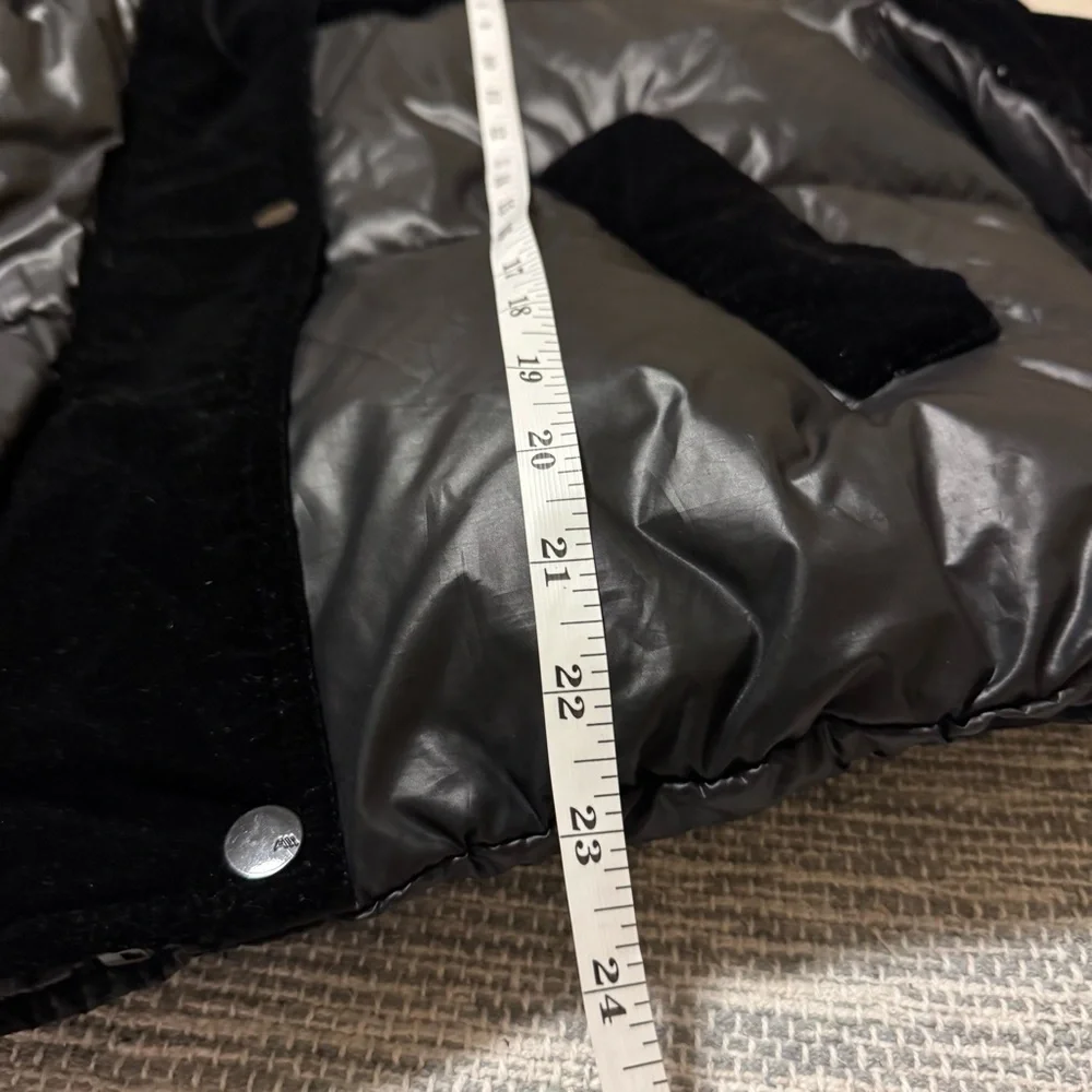 Marc New York black down/velvet puffer - Picture 12 of 13